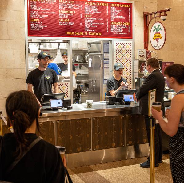 Veselka Grand Central is open with customers