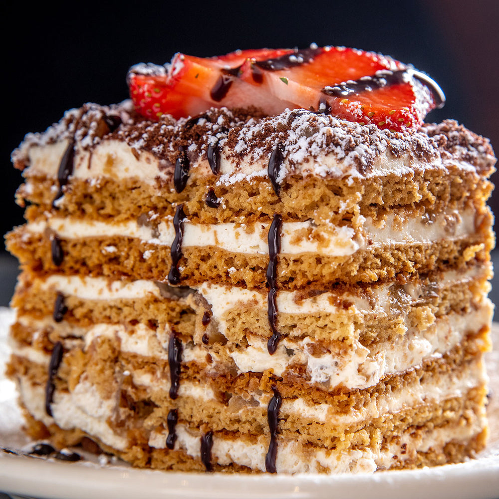 Medovyk - Ukrainian Honey Cake, close up