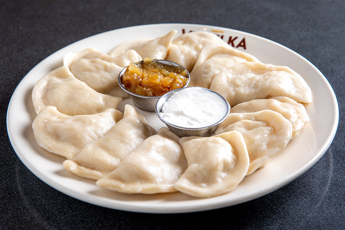 Plate of pierogi
