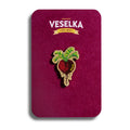 Beet Enamel Pin, Veselka 
