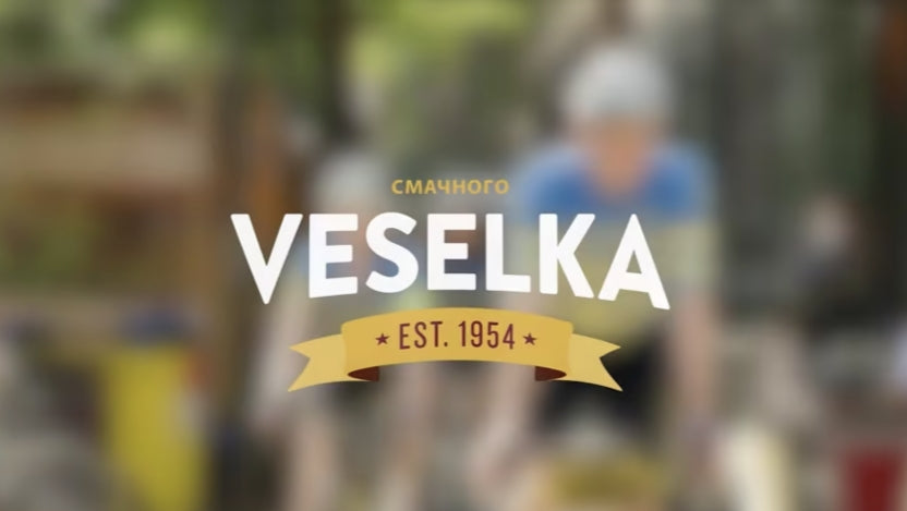 Veselka Cycling thumbnail blurry with logo over top of it 