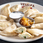 Arugula and Goat Cheese Pierogi Veselka 2